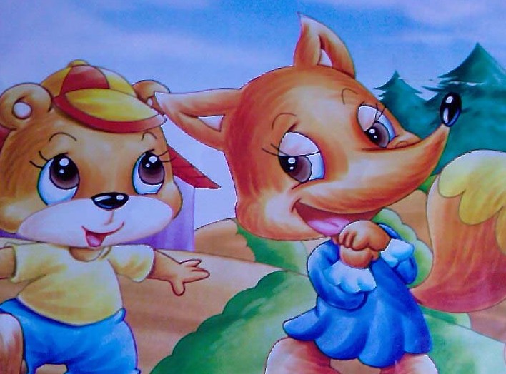 看图写话:小狐狸吃西瓜